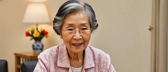 El primer encuentro de la abuela con la mesa de Mahjong automatizada captura corazones en todo el mundo